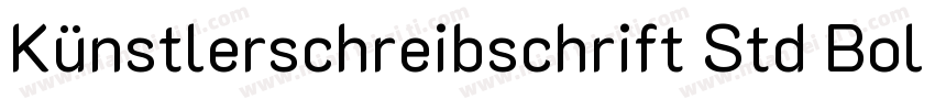 Künstlerschreibschrift Std Bold (D)字体转换